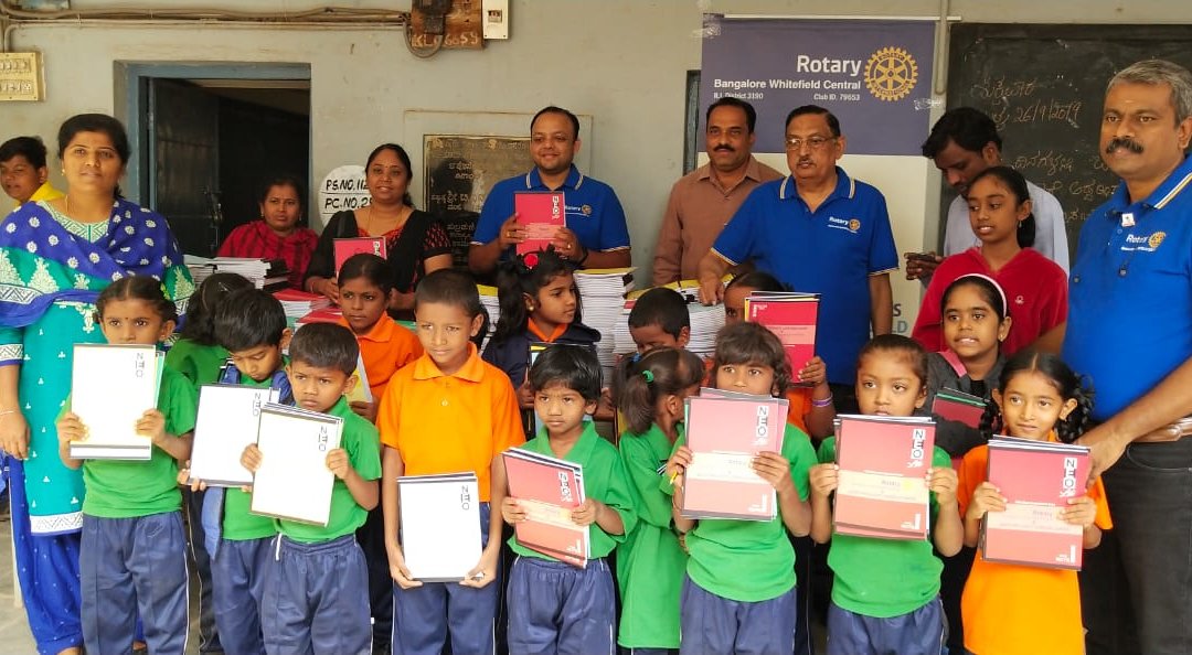 Notebook Distribution in Government schools